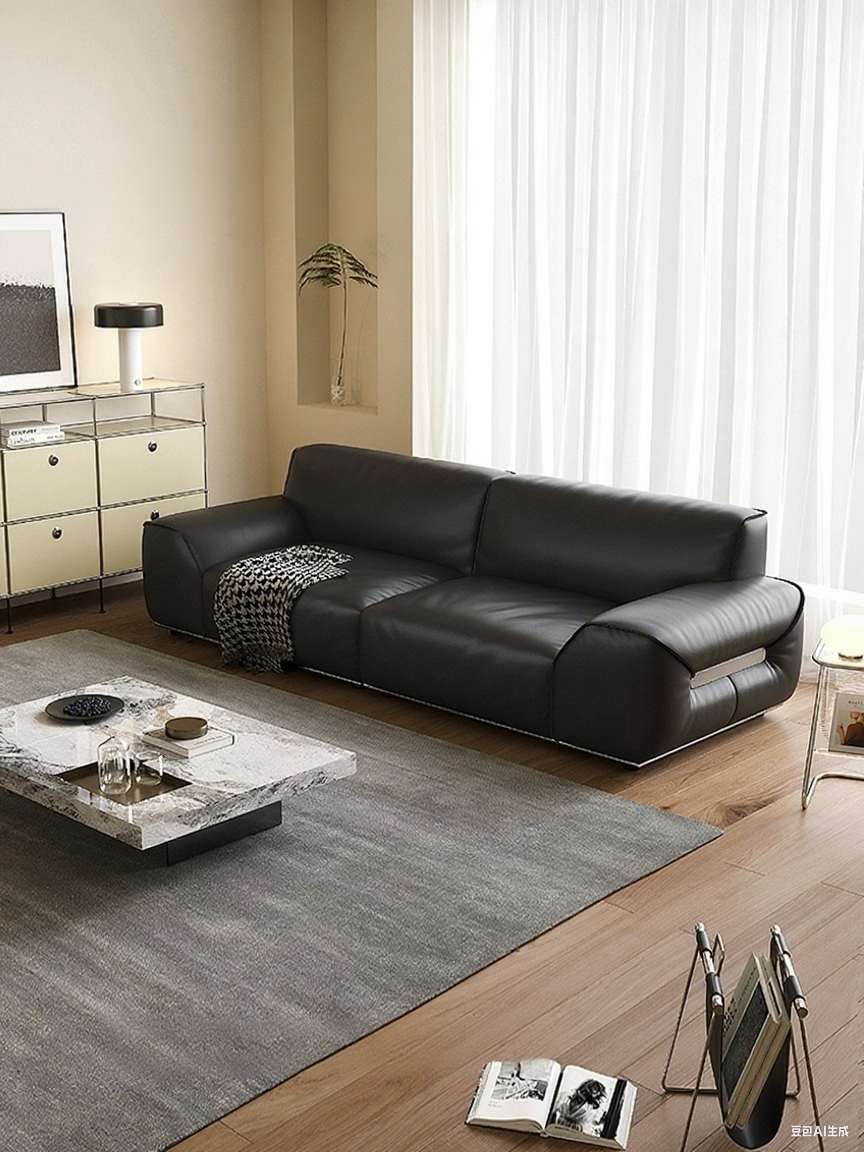 Top-Grain Leather Sofa