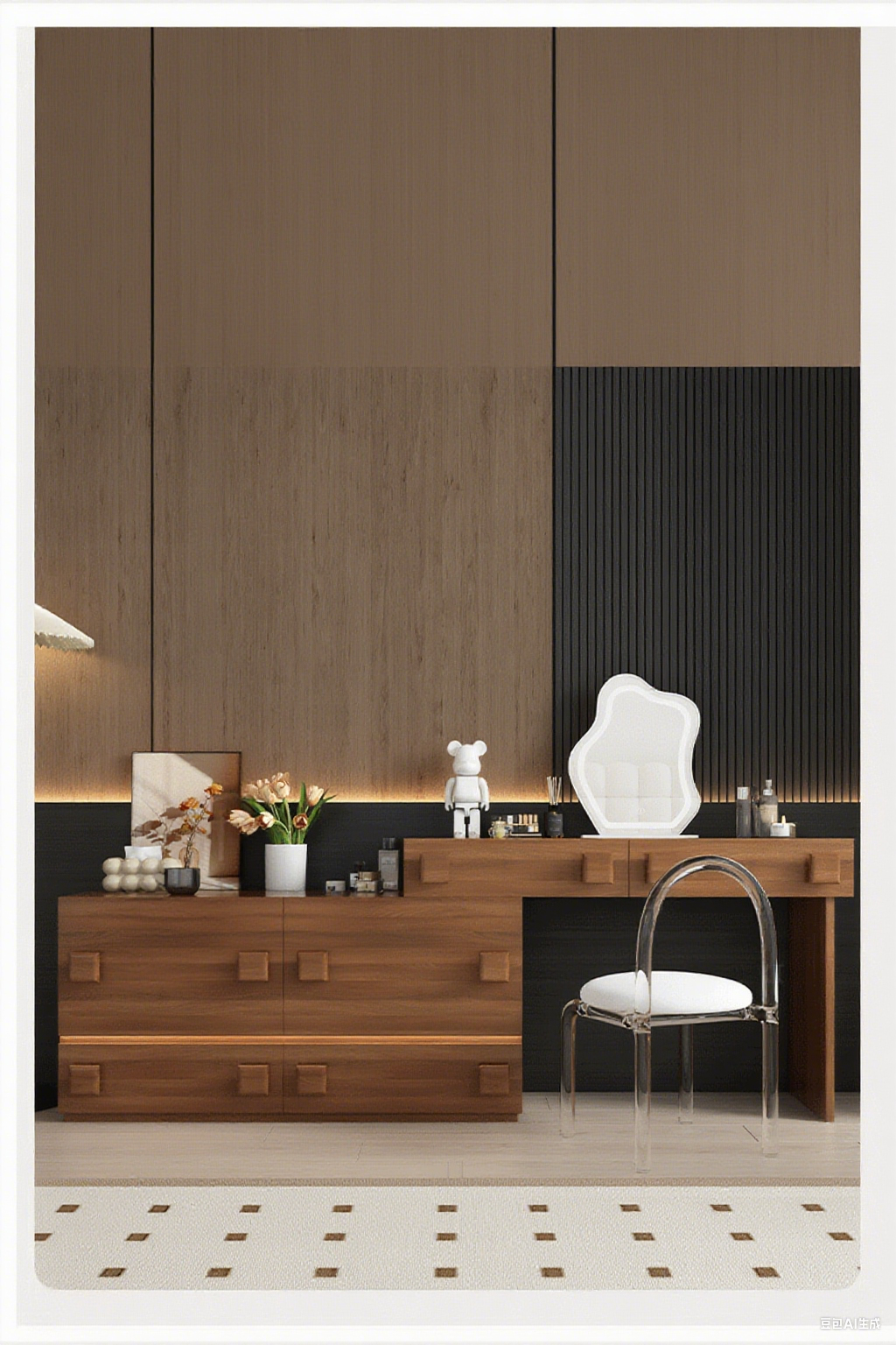 Solid Wood Vanity Table