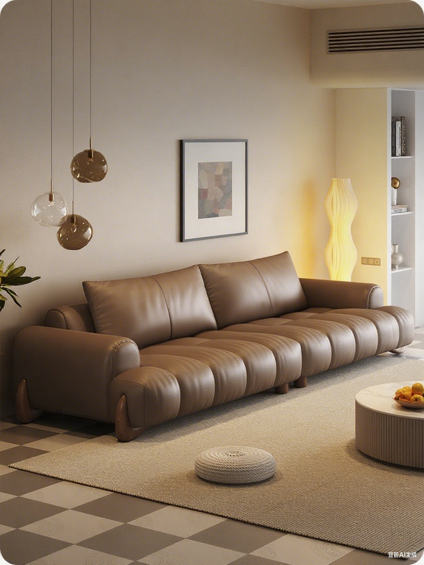 Top-Grain Leather Sofa