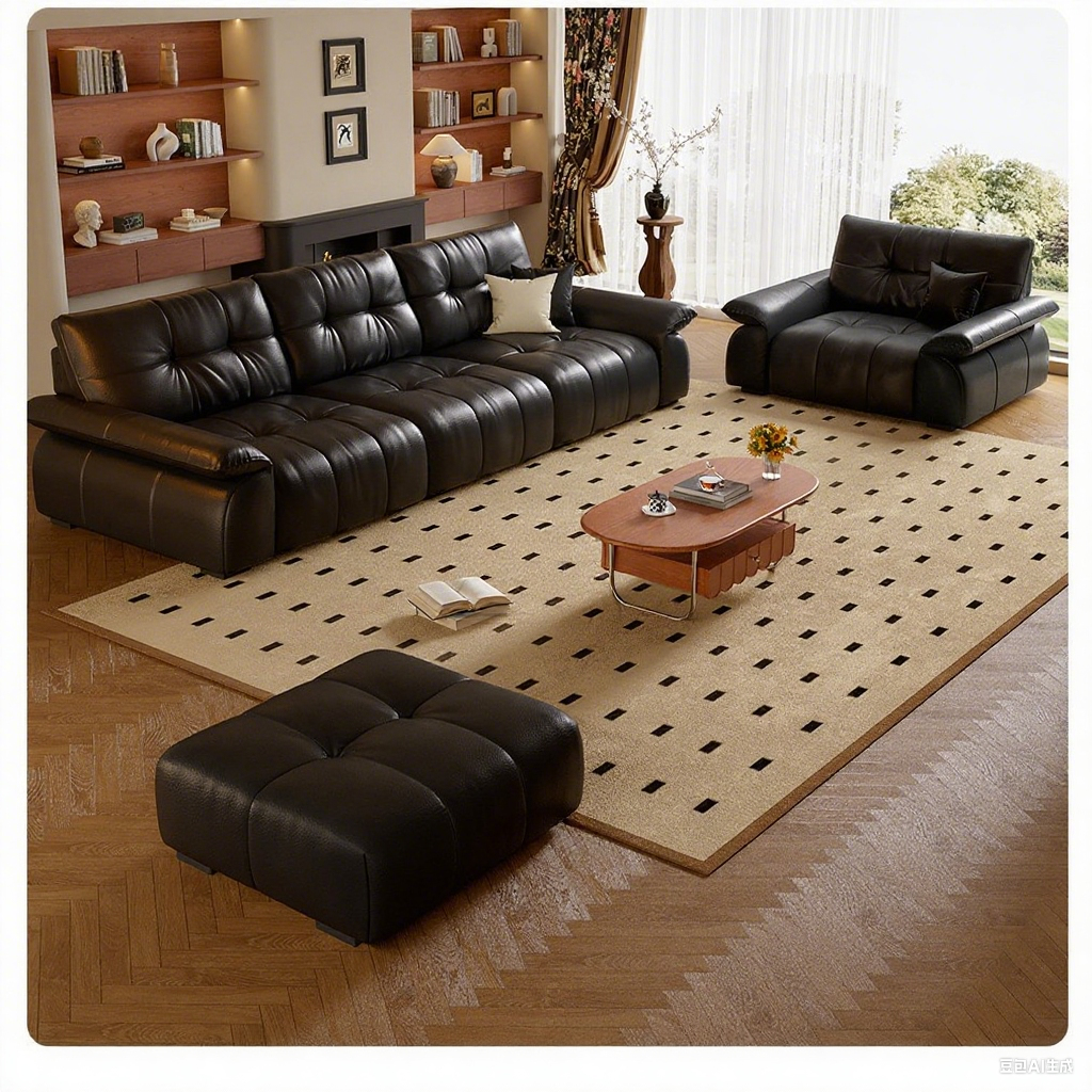 Top-Grain Leather Sofa