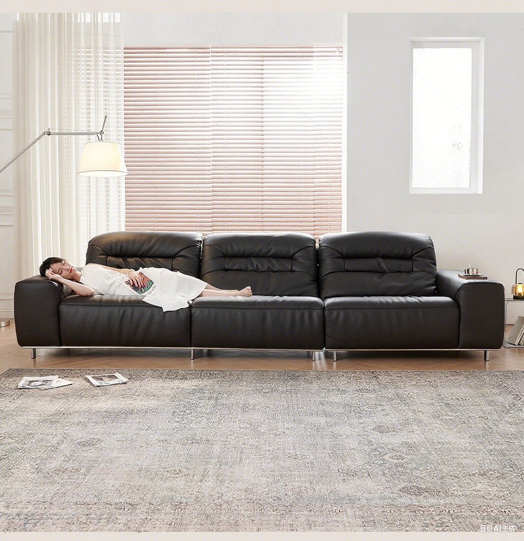 Top-Grain Leather Sofa