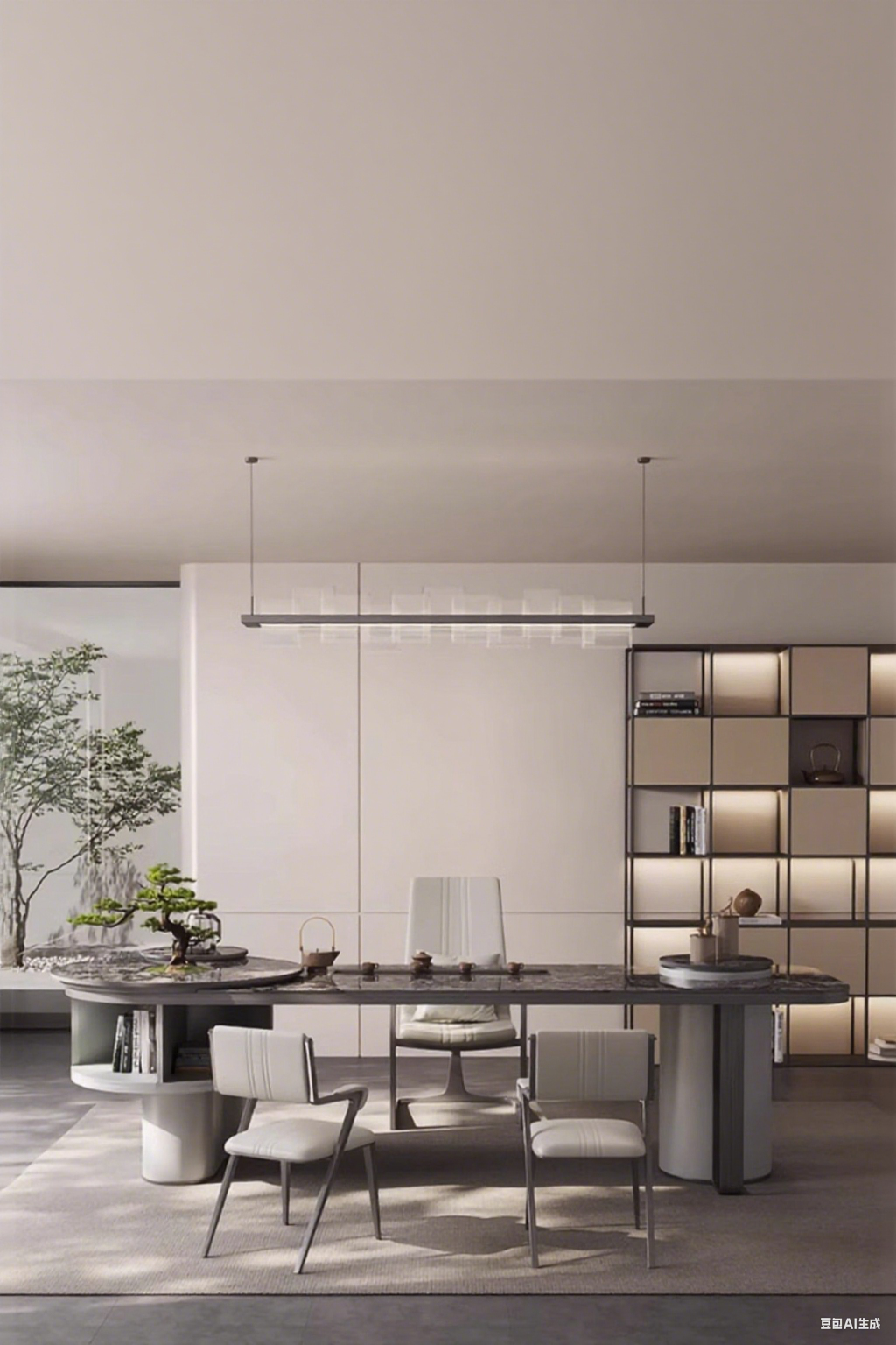 Virex Stone Executive Tea Table