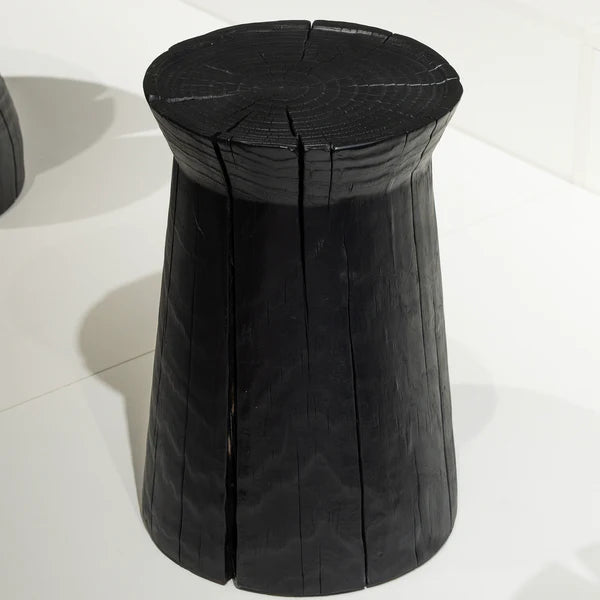 Charred Wood Stool