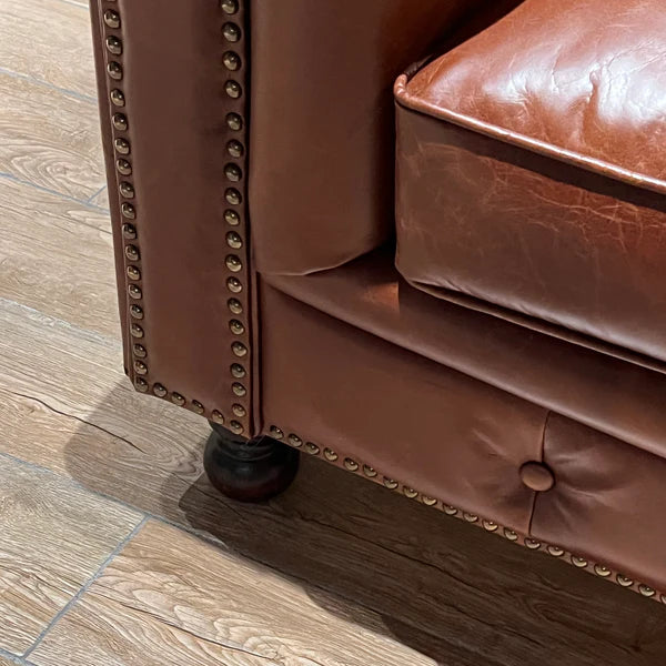 Chesterfield Leather Armchair