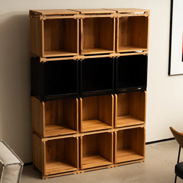 Modulo Oak Shelving