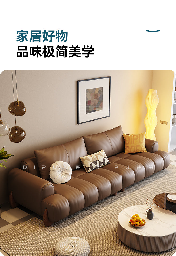 Top-Grain Leather Sofa