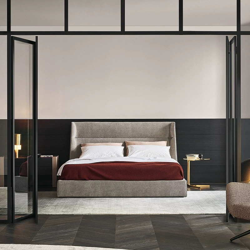 Top-Grain Leather Bed