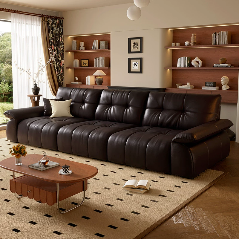 Top-Grain Leather Sofa