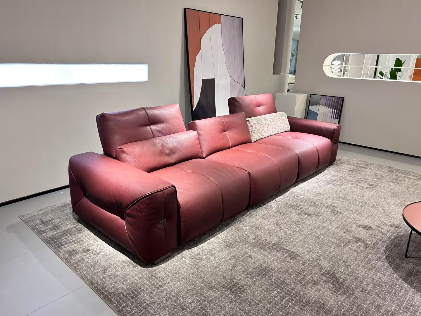 Top-Grain Leather Sofa