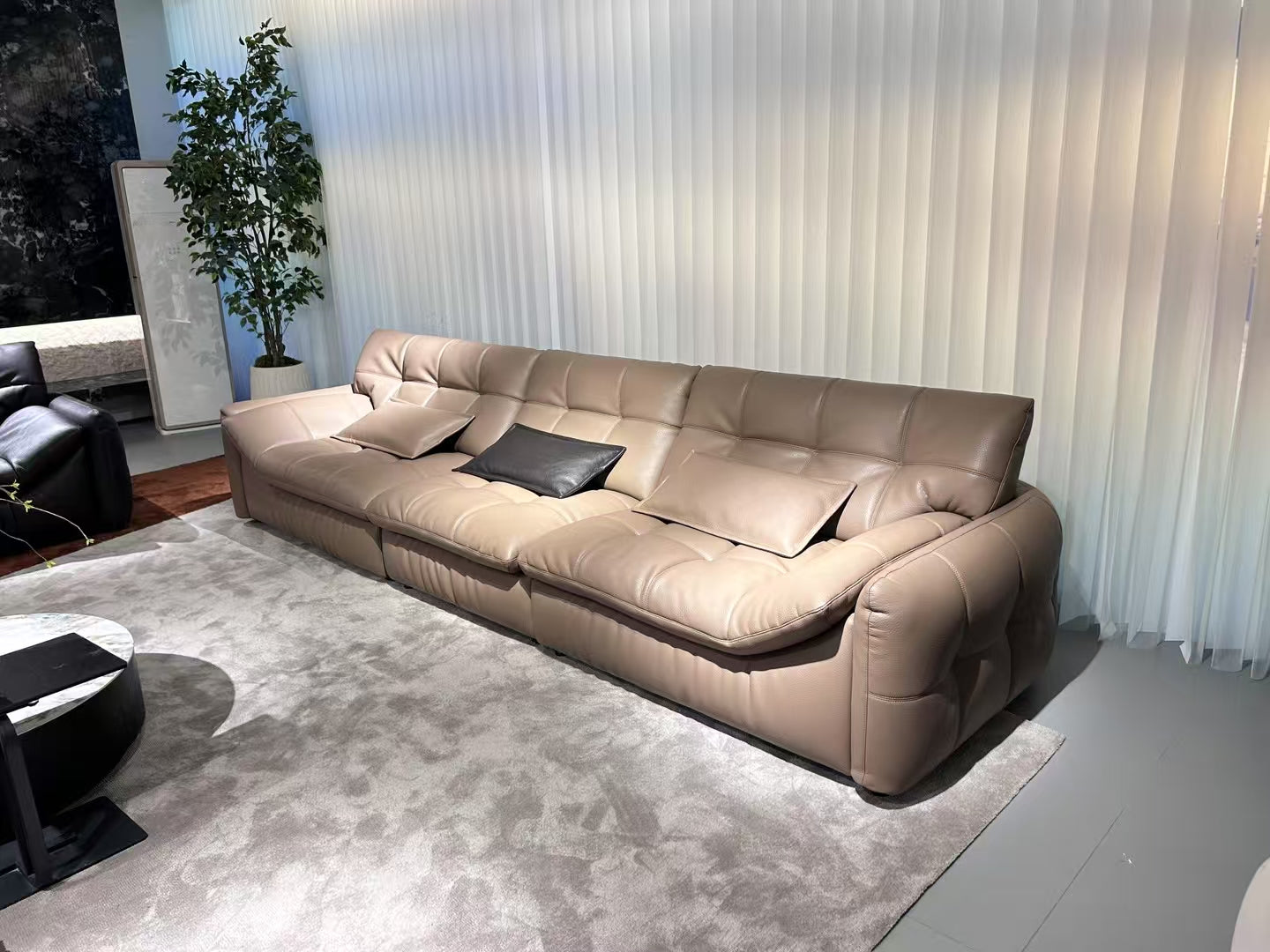 Top-Grain Leather Sofa