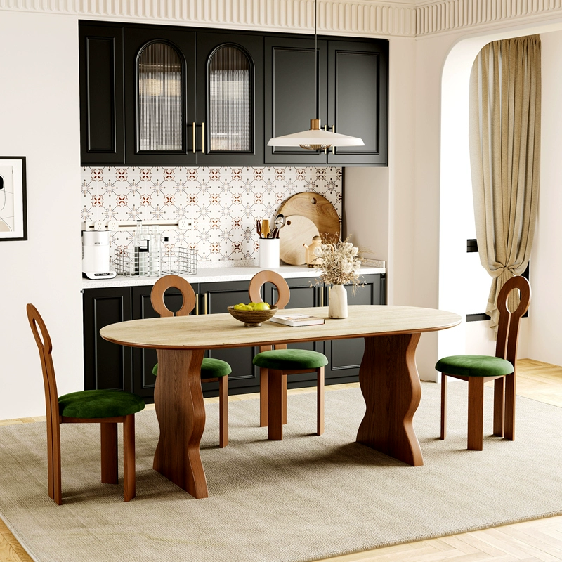 solid wood dining table