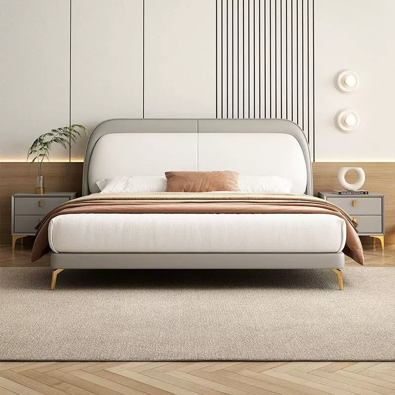 Top-Grain Leather Bed JUXL160