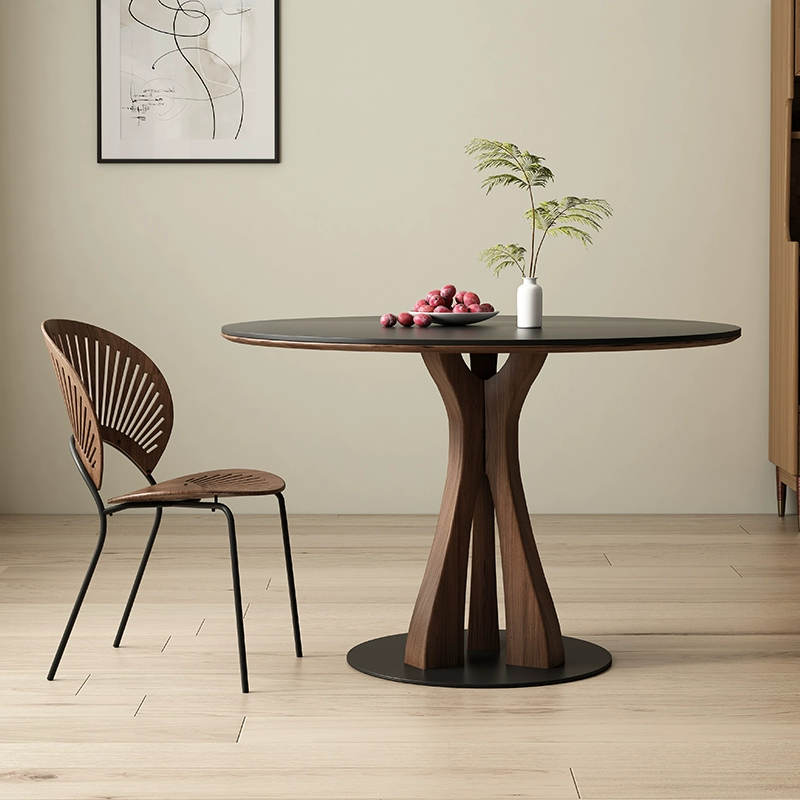 solid wood dining table