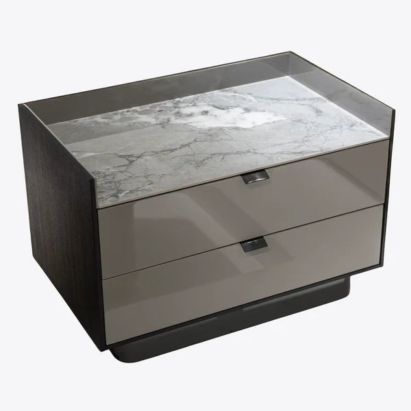 Refined Marble Nightstand