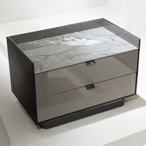 Refined Marble Nightstand