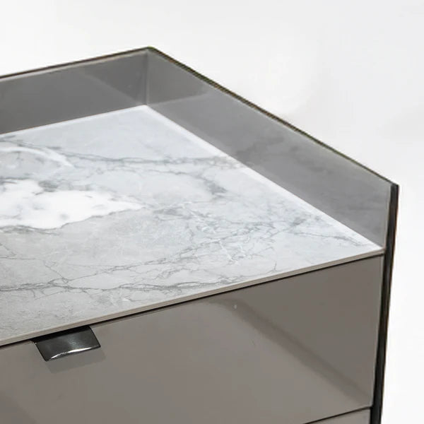 Refined Marble Nightstand