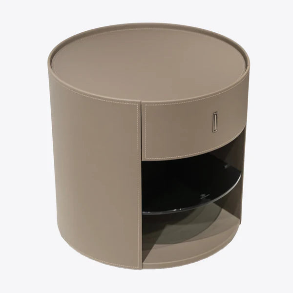 Wrapped Cylinder Nightstand