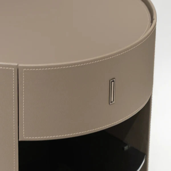 Wrapped Cylinder Nightstand