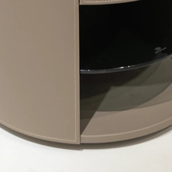 Wrapped Cylinder Nightstand