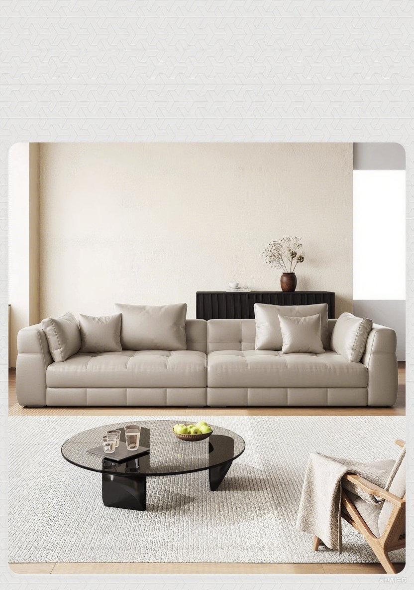 Top-Grain Leather Sofa