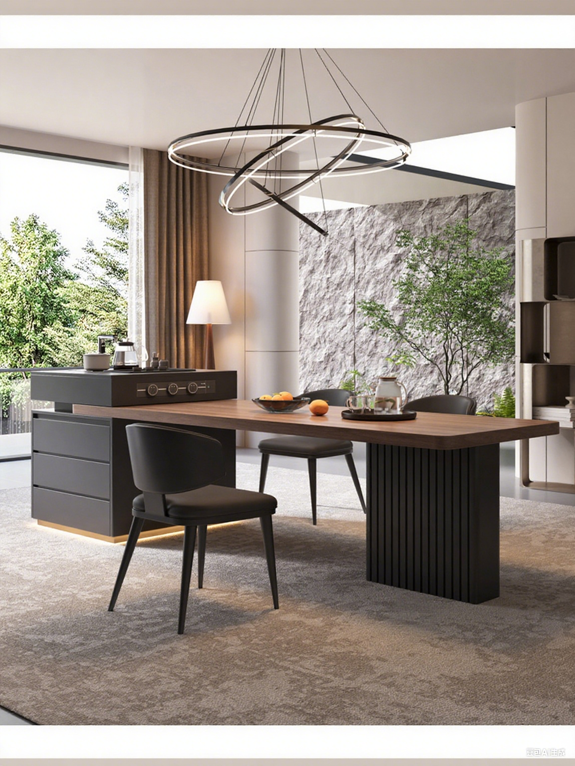 Solid Wood Comfy Island Counter