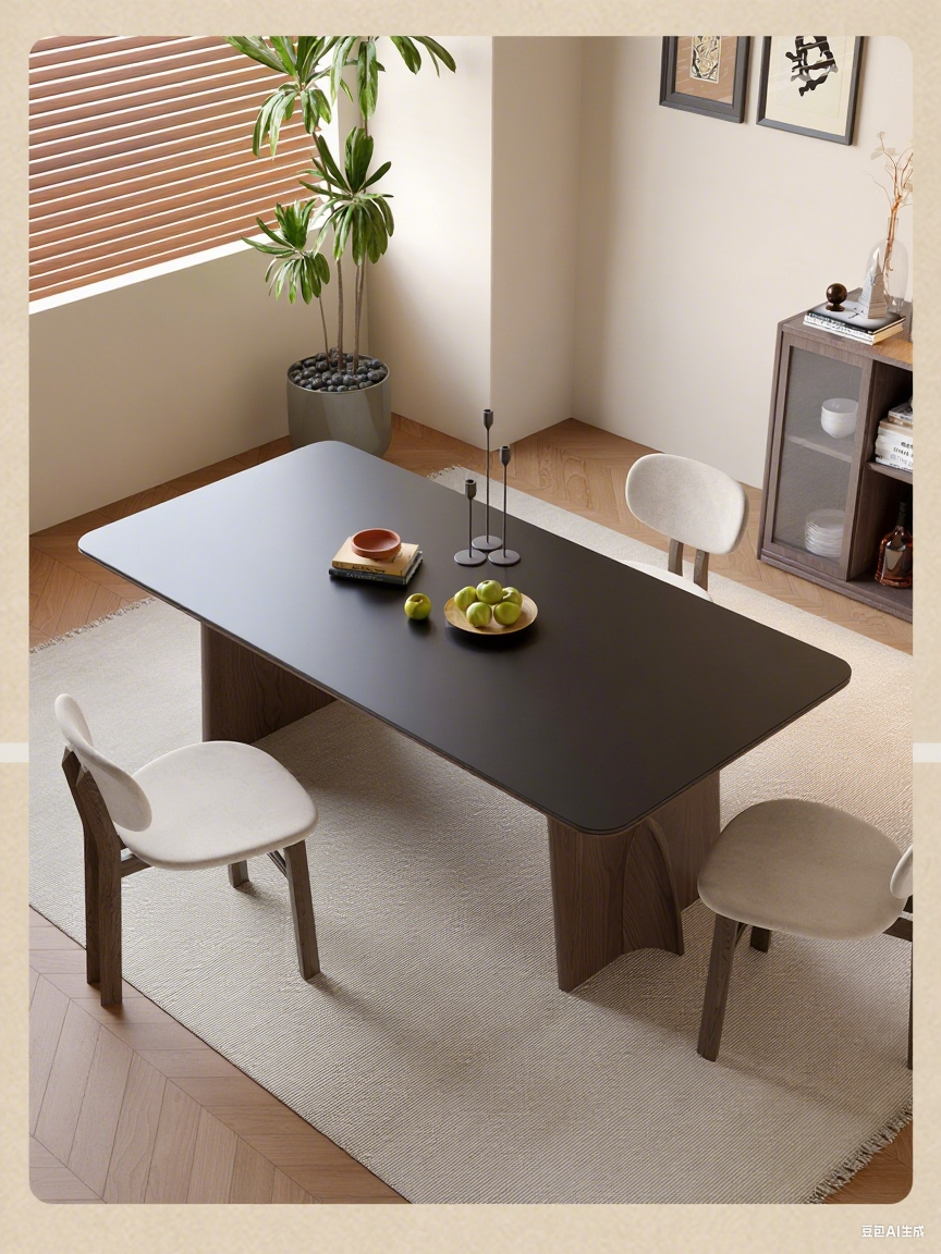 solid wood dining  table