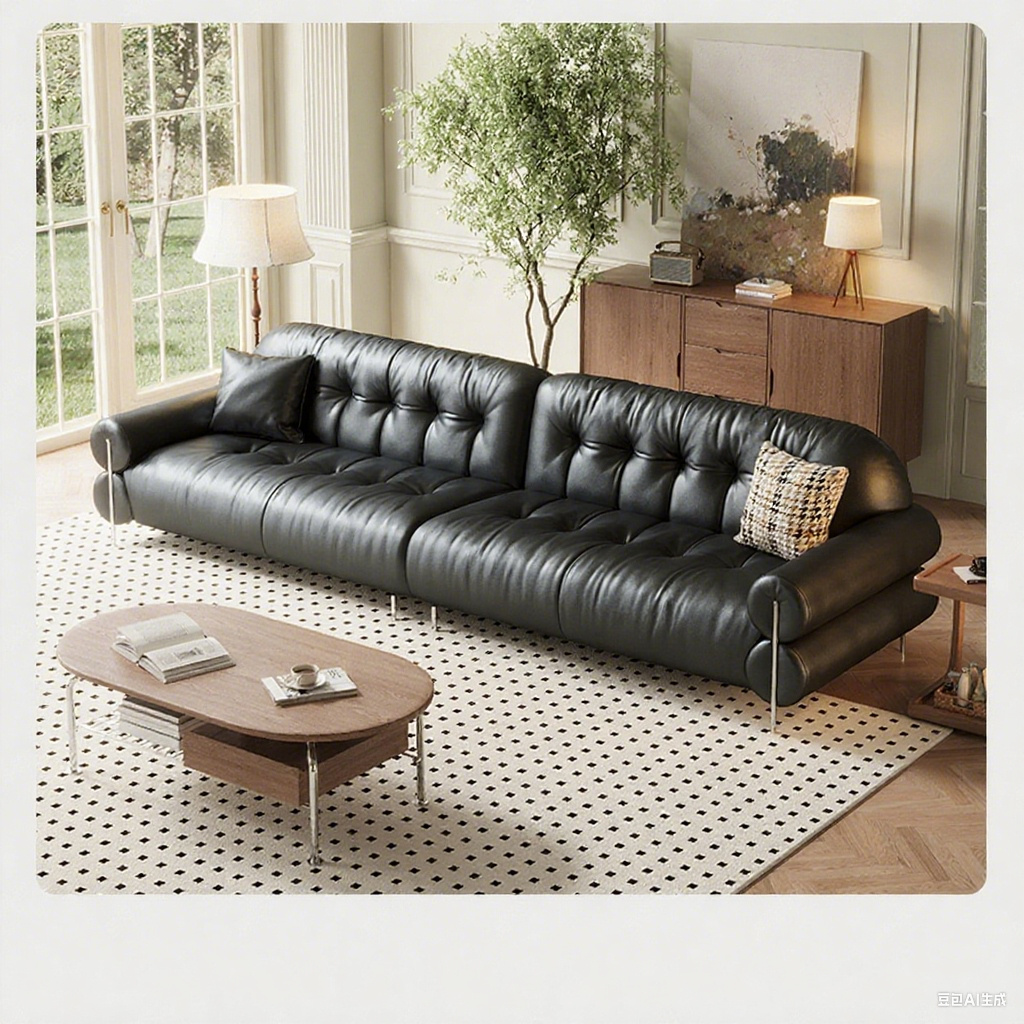 Top-Grain Leather Sofa