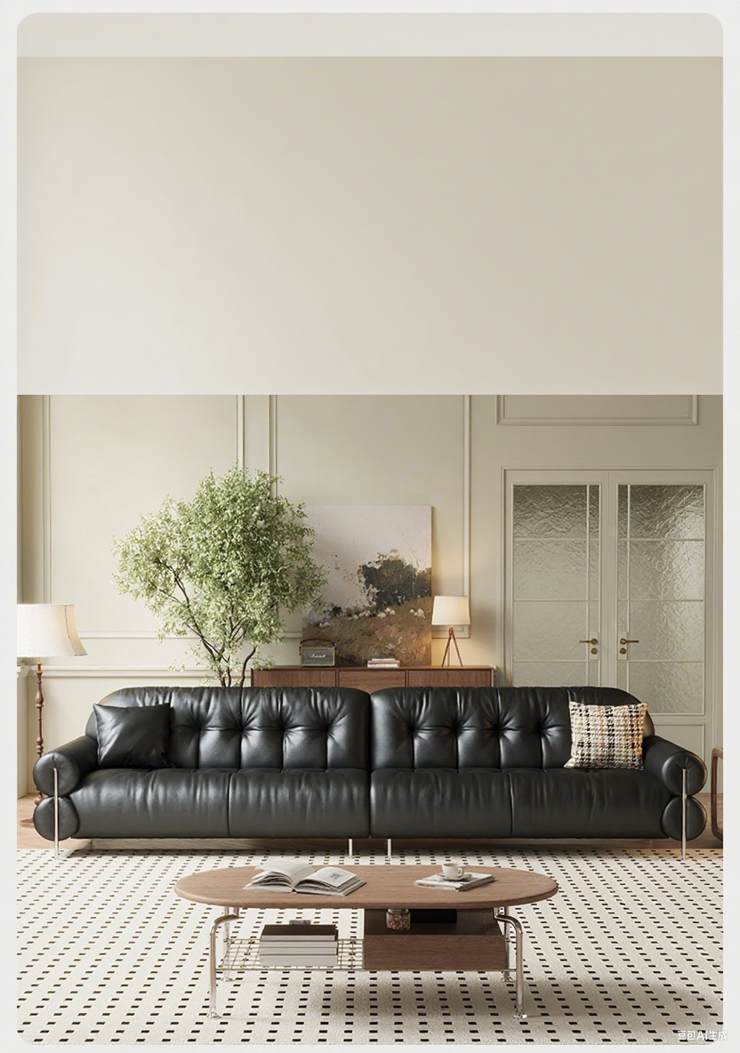 Top-Grain Leather Sofa