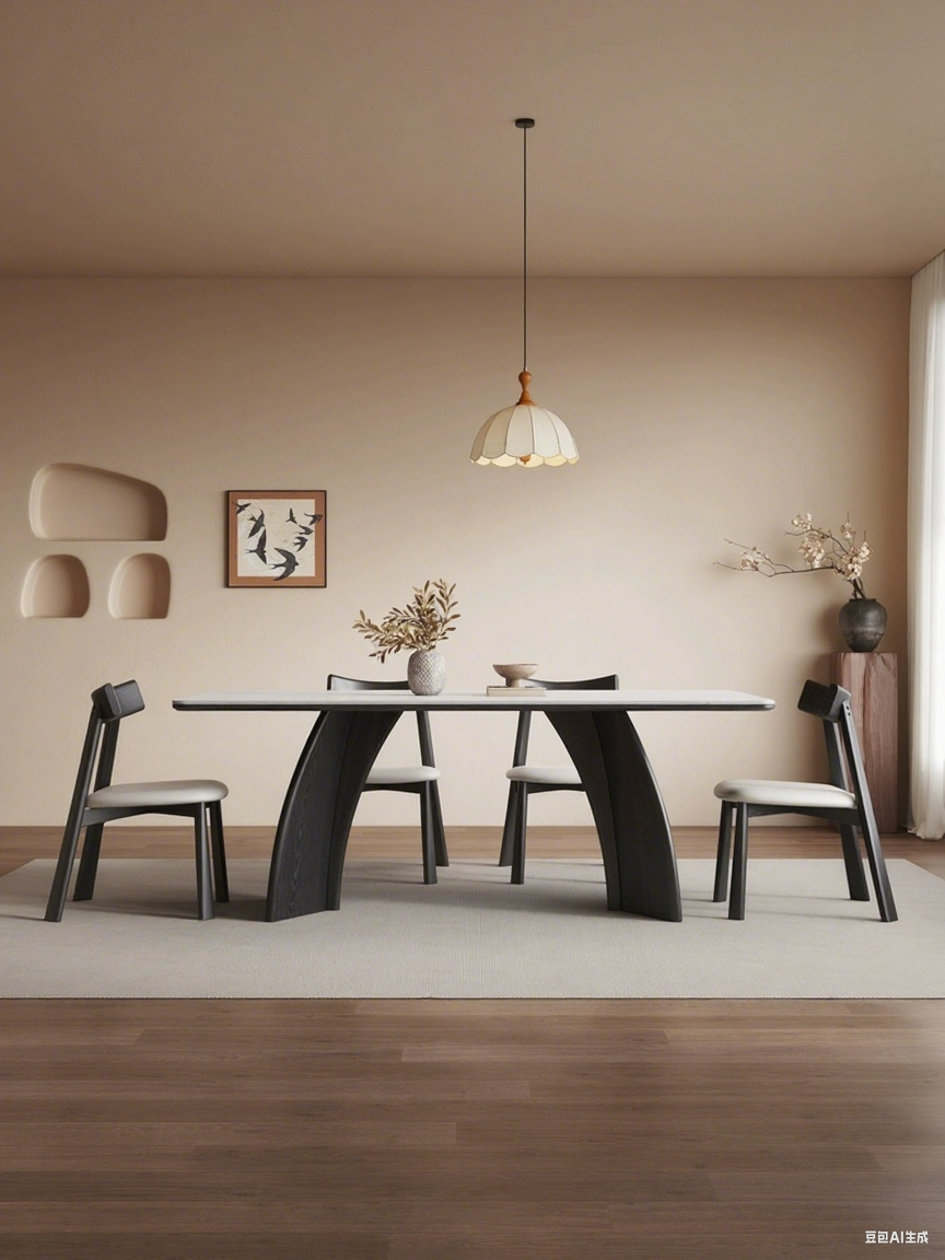 solid wood dining  table