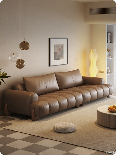 Top-Grain Leather Sofa
