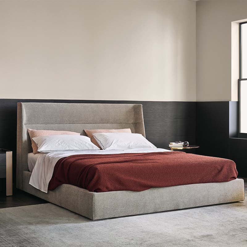 Top-Grain Leather Bed