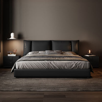 Top-Grain Leather Bed JUXL1080