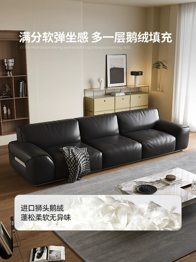 Top-Grain Leather Sofa