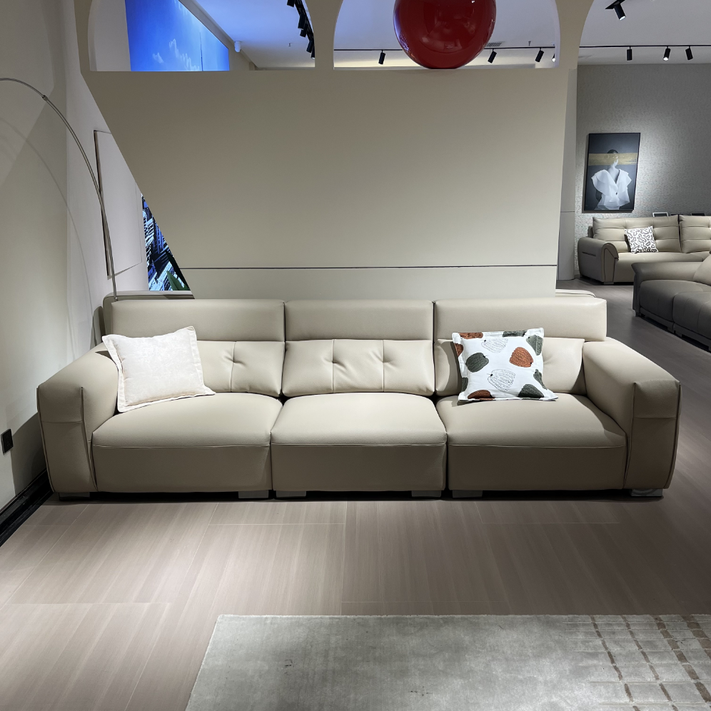 Top-Grain Leather Sofa