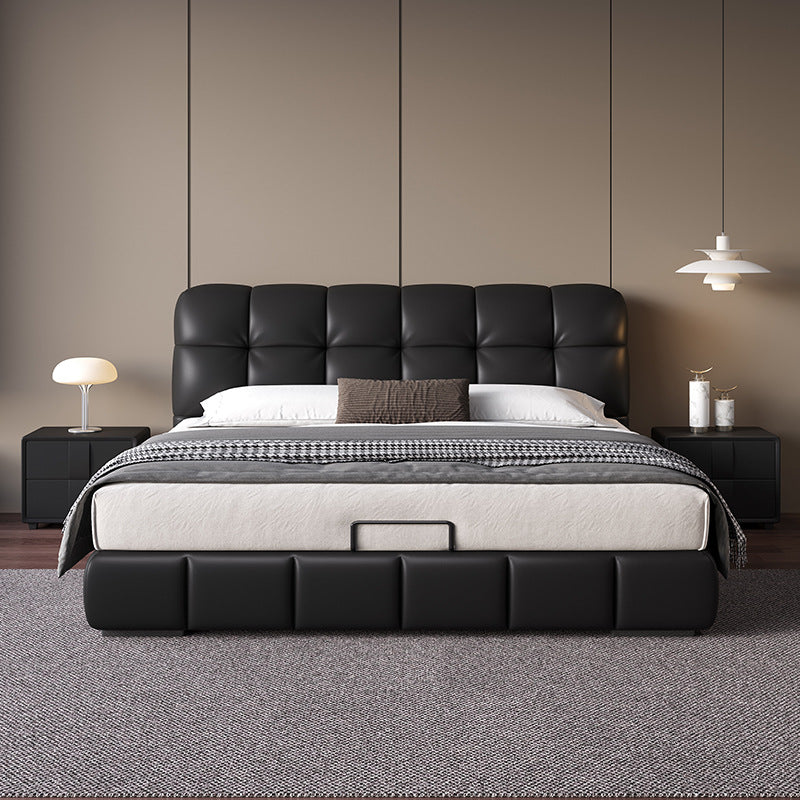 Top-Grain Leather Bed