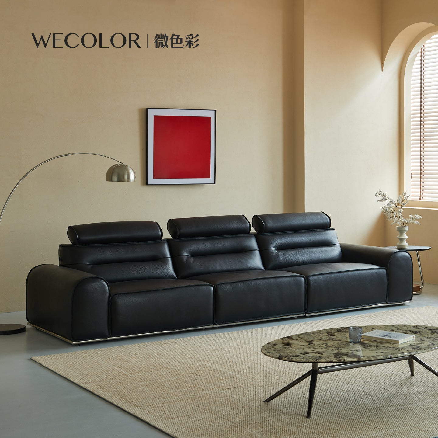 Top-Grain Leather Sofa