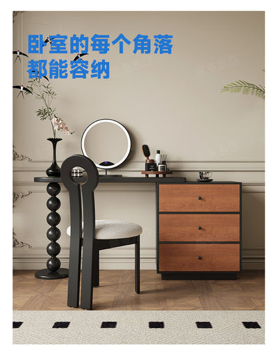 Two-Tone Wood Vanity Table