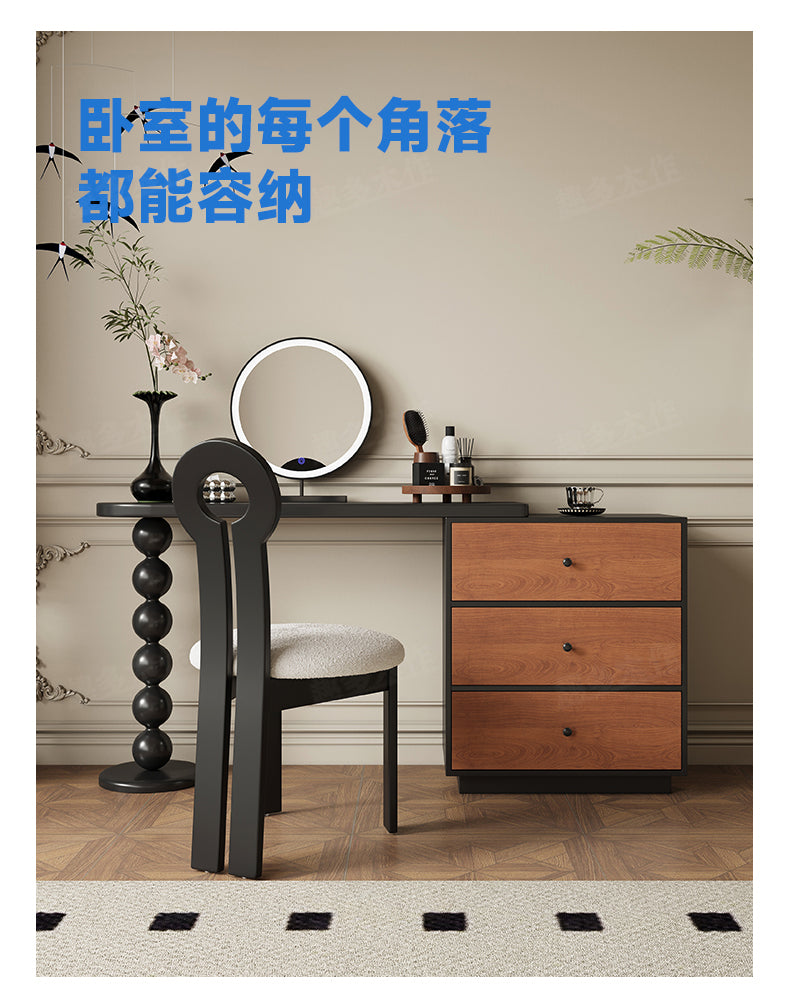 Two-Tone Wood Vanity Table