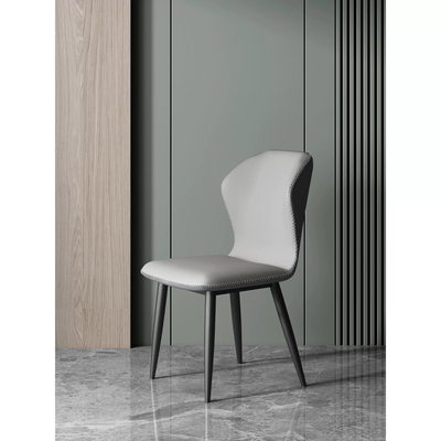 Slim Metal-Leg Dining Chair