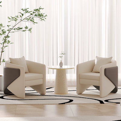 West Elm Thea Chair in Gray Linen Velve