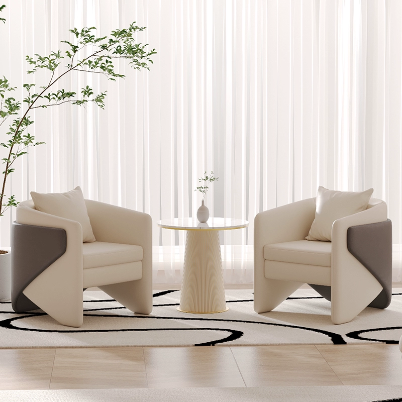 West Elm Thea Chair in Gray Linen Velve