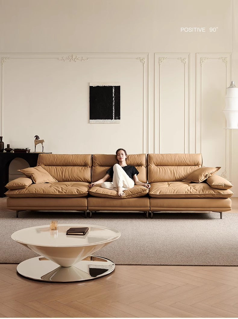 Top-Grain Leather Sofa