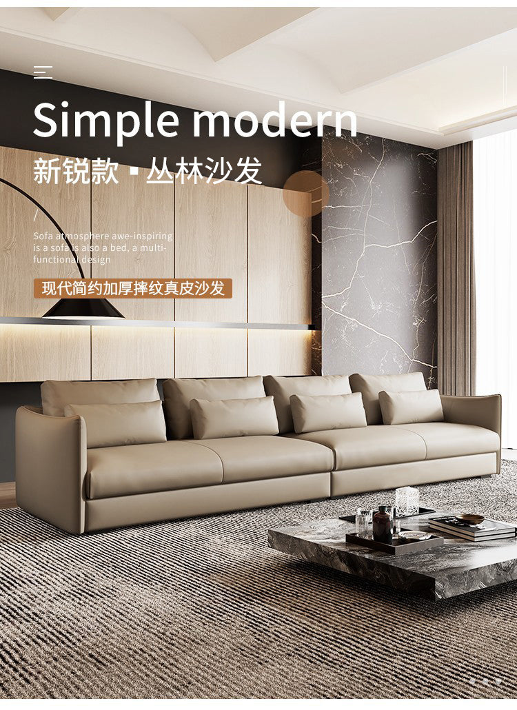 Top-Grain Leather Sofa