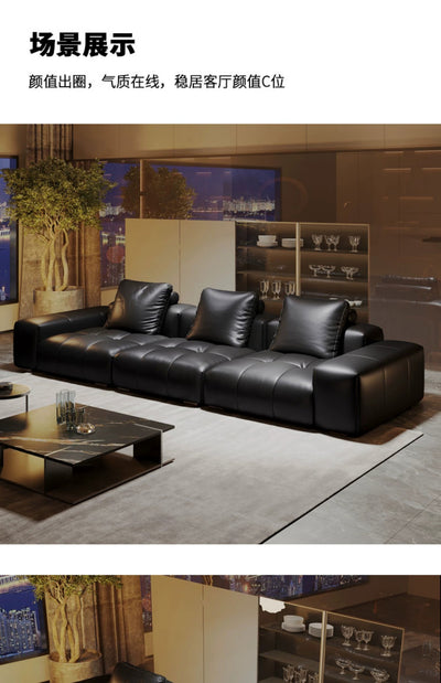 Top-Grain Leather Sofa