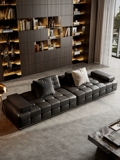 Top-Grain Leather Sofa