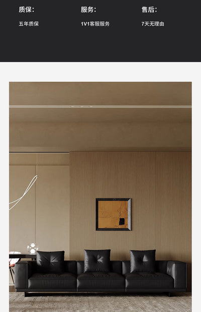 Top-Grain Leather Sofa