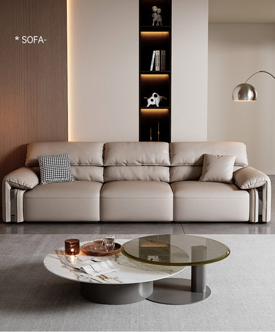 Top-Grain Leather Sofa