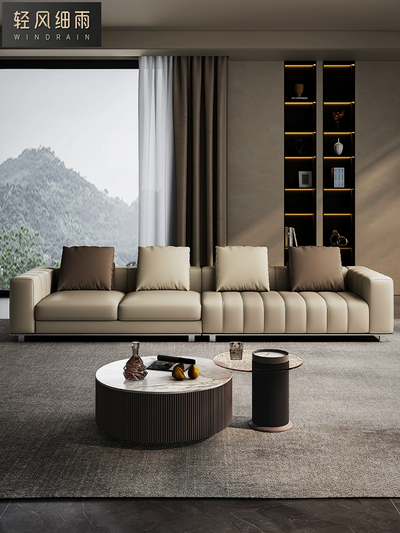 Top-Grain Leather Sofa