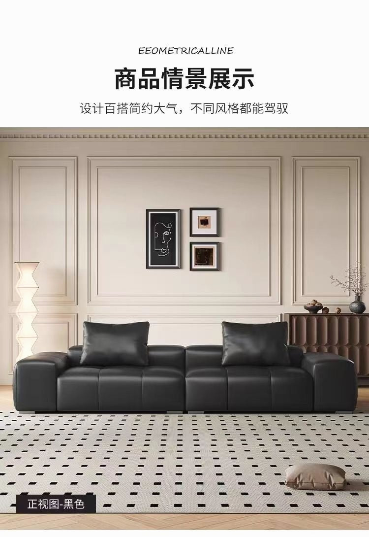 Top-Grain Leather Sofa