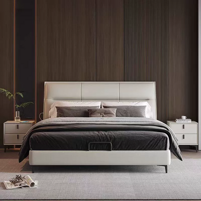 Top-Grain Leather Bed JUXL6